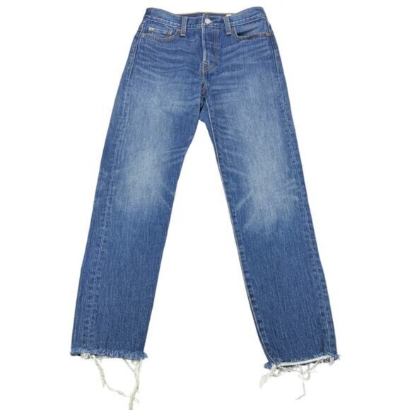 LEVI'S White Oak Core Denim Wedgie Skinny Jean Size 26 Classic Tint - Picture 2 of 9